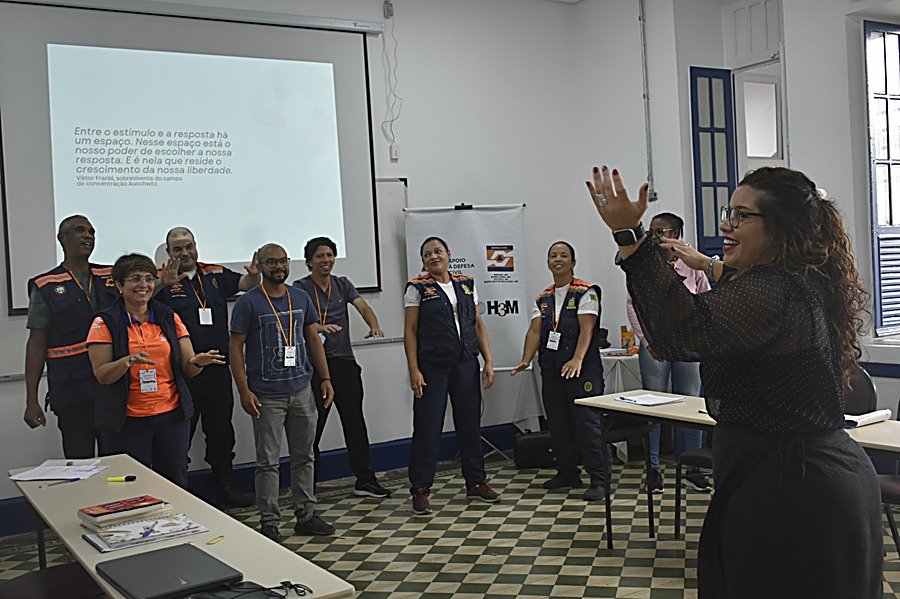 Treinamento de campo com equipe